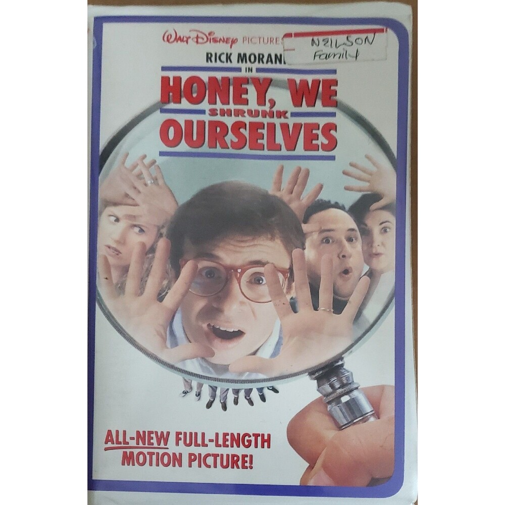 Honey We Shrunk Ourselves Walt Disney Home Video Clamshell VHS Tape Rick Moranis
